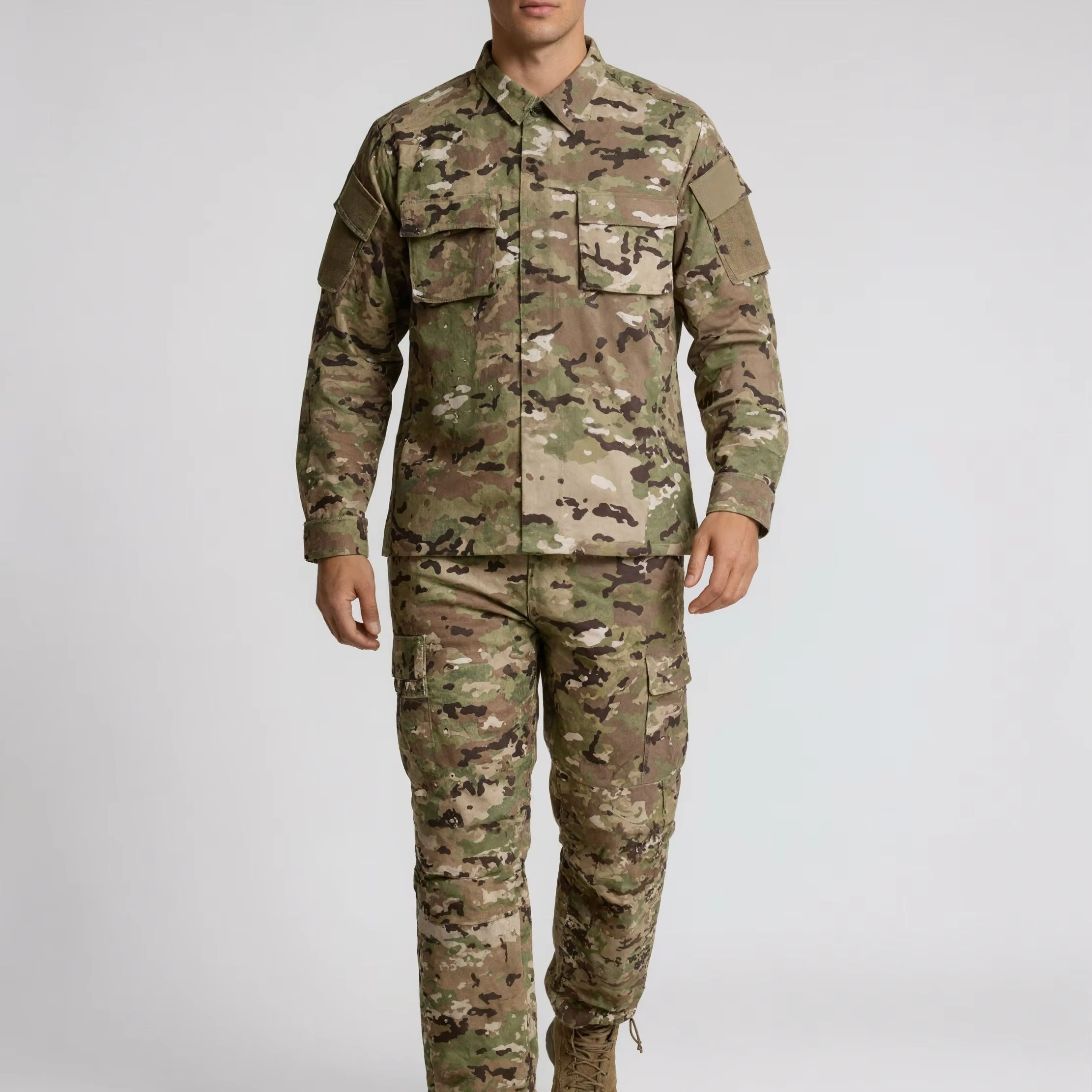 Hunting Outdoor Pants - بدلة صيد مموهة تكتيكية للرجال، طقم