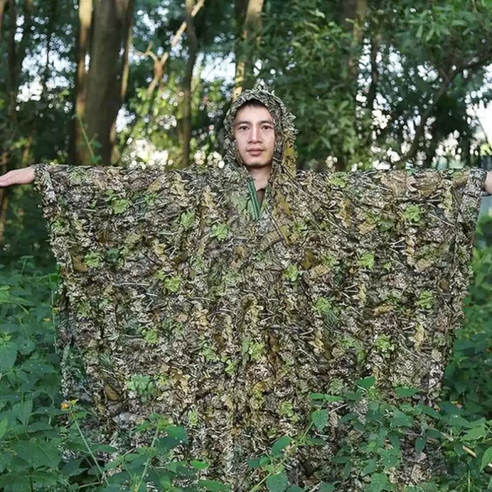 Hunting Outdoor Watch - بدلة غيلي مموهة بتصميم ورقة القيقب