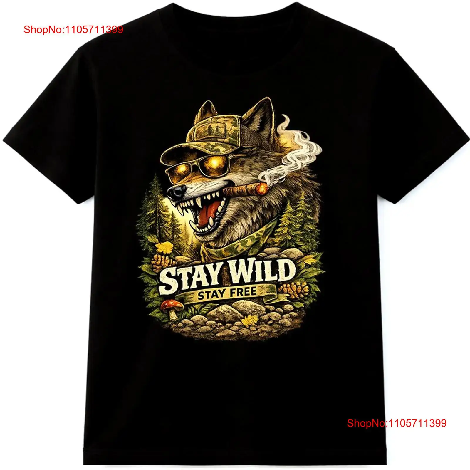 Wildman Hunting & Outdoor Reviews - تي شيرت وولف تي شيرت ستاي