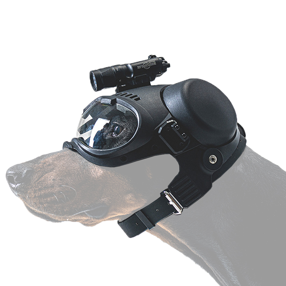 Hunting Dog Outdoor - خوذة تكتيكية للكلاب مع نظارات واقية،