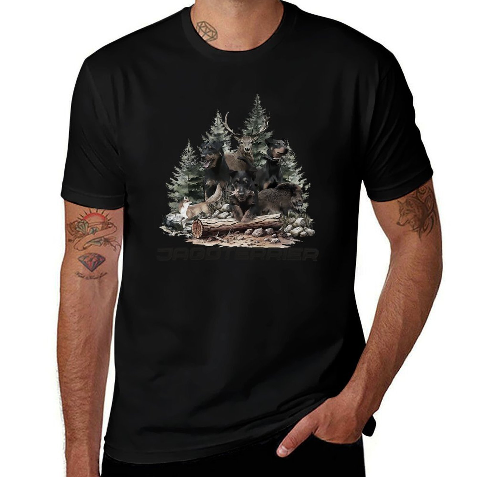 Wildman Hunting & Outdoor Reviews - تي شيرت German Hunting Terrier هو