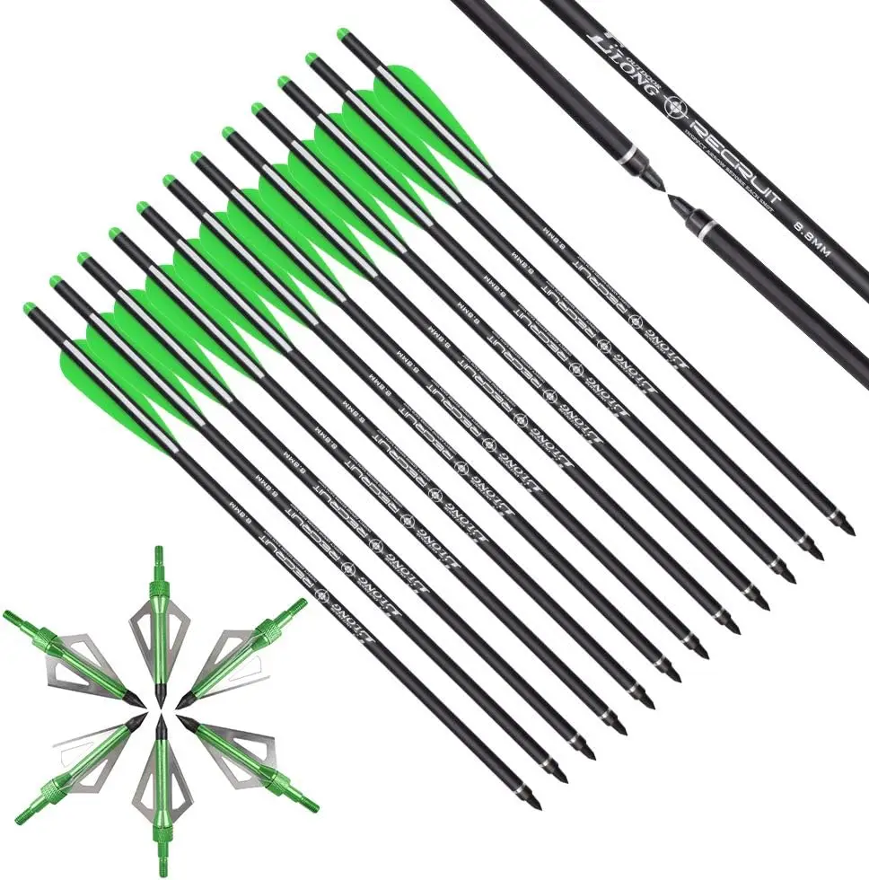 مسامير القوس والنشاب Elong مقا - مراجعة Crossbow Bolt Broadhead وسعره