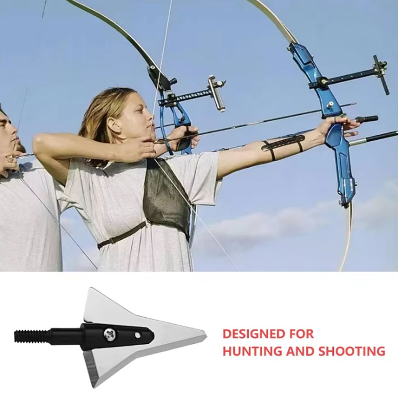6 رؤوس صيد ثابتة الشفرات بوزن  - مراجعة Crossbow Bolt Broadhead وسعره