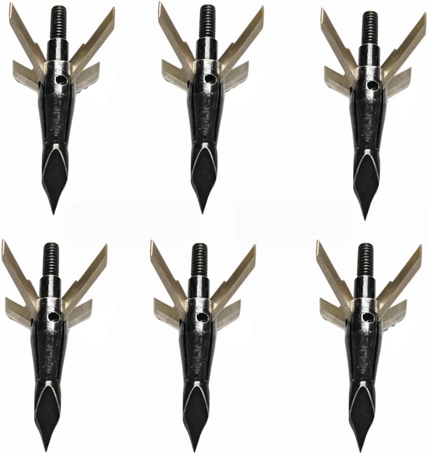 6 قطع رؤوس سهام صيد هجينة 125  - مراجعة Crossbow Bolt Broadhead وسعره