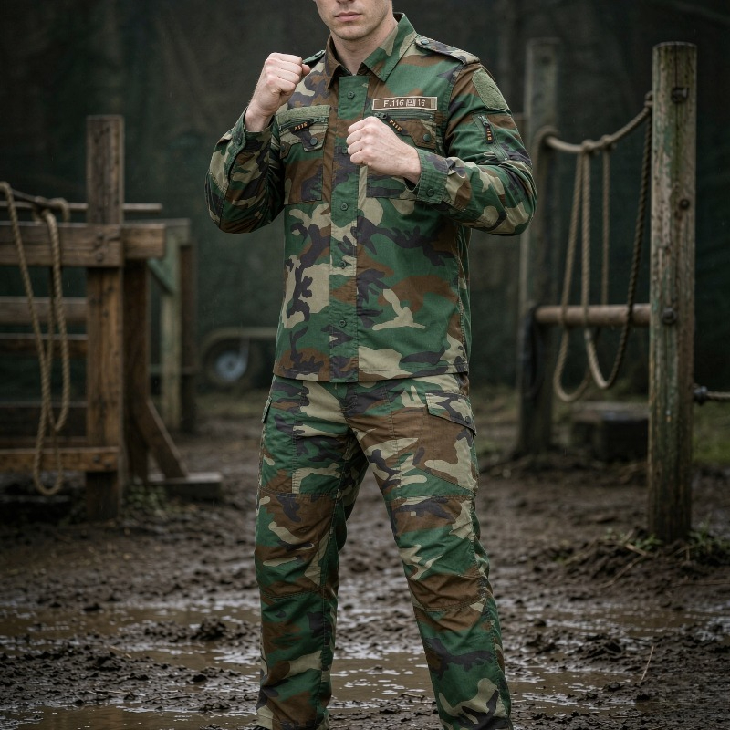 سترة رقيقة بنمط التمويه F116 ل - مراجعة Hunting Outdoor Pants وسعره