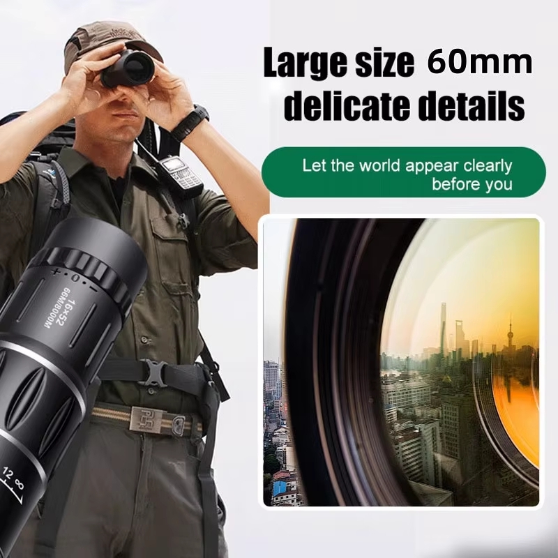 منظار أحادي العدسة 16x52 ذو تر - مراجعة Outdoor Hunting Photography وسعره