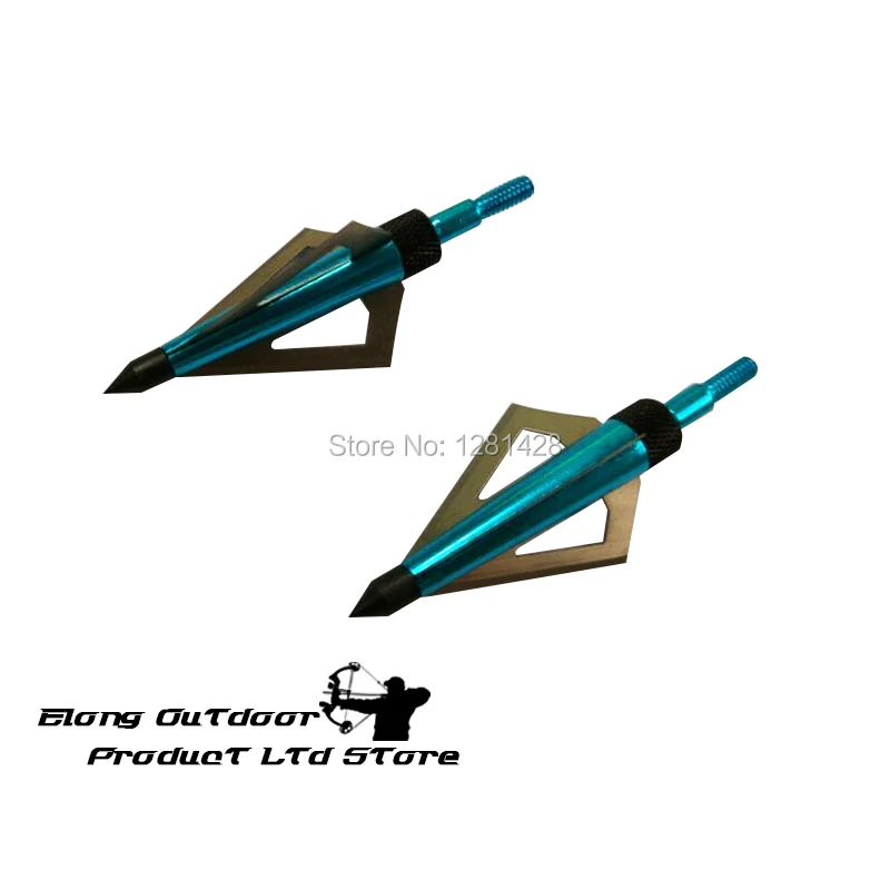 12 قطعة الأزرق 125 الحبوب برود - مراجعة Crossbow Bolt Broadhead وسعره